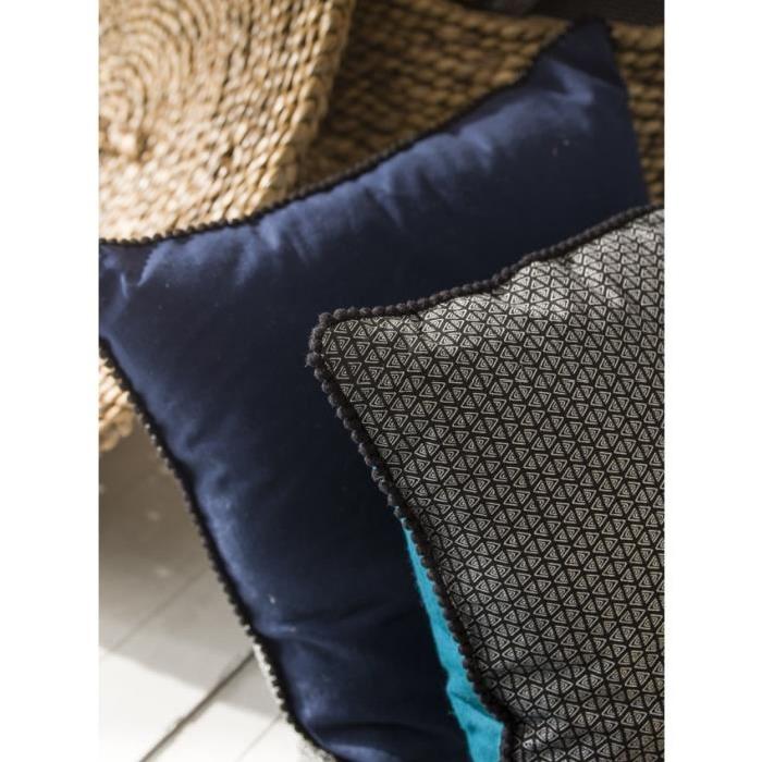 TODAY Coussin Coton GOA Bubble Blue Moon - 40x40 cm