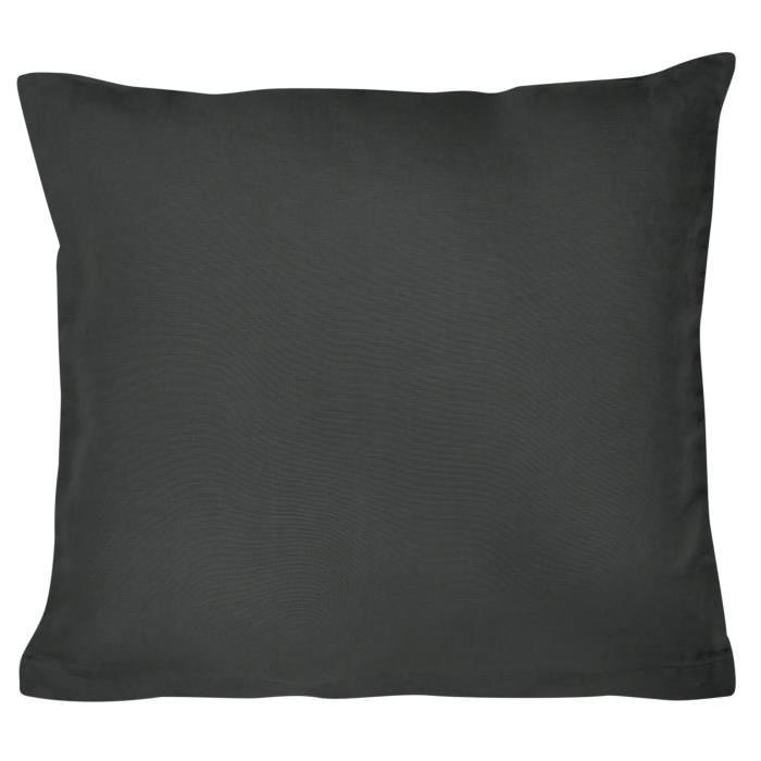 VENT DU SUD Housse de coussin Sonate  -  Lin lavé - Anthracite - 45x45