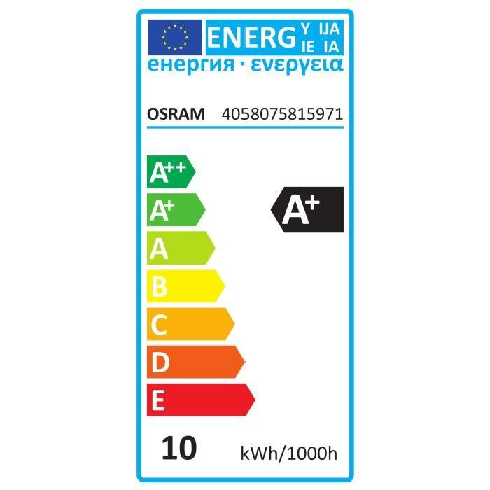 OSRAM Lot de 2 Ampoules LED E27 stick dépolie 10 W équivalent a 75 W blanc froid