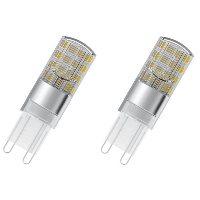 OSRAM Lot de 2 Ampoules capsule LED G9 dépolie 2,6 W équivalent a 30 W blanc chaud