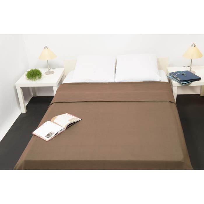 Couv. Polaire 350g/m2 CHOCOLAT 180x220cm