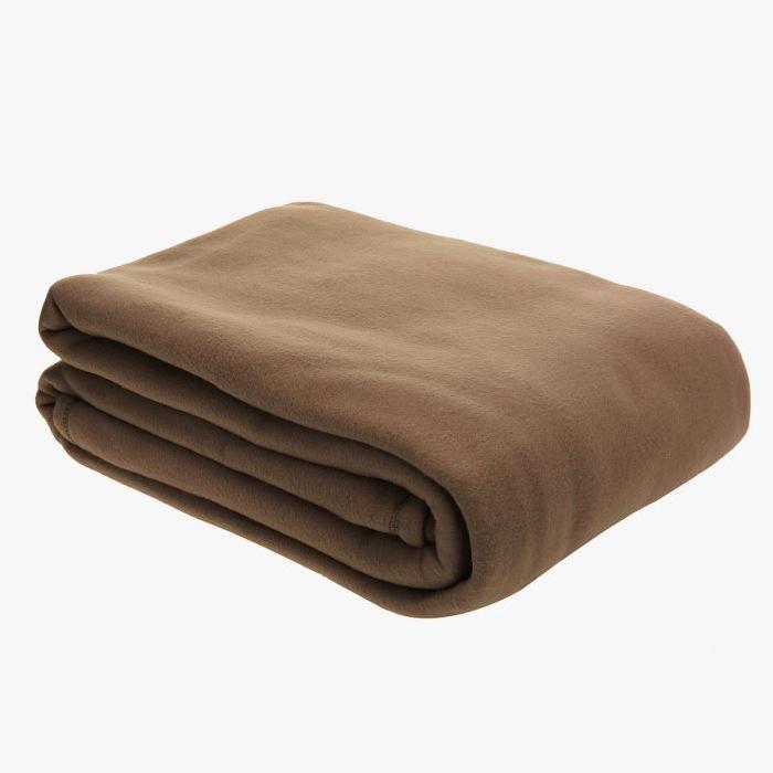 Couv. Polaire 350g/m2 CHOCOLAT 220x240cm