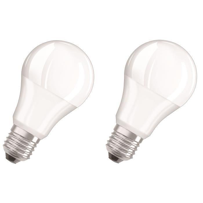 OSRAM Lot de 2 Ampoules LED Star + Duo Click Dim E27 standard 9 W équivalent a 60 W blanc chaud