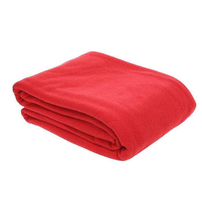 Couv. Polaire 350g/m2 ROUGE 180x220cm