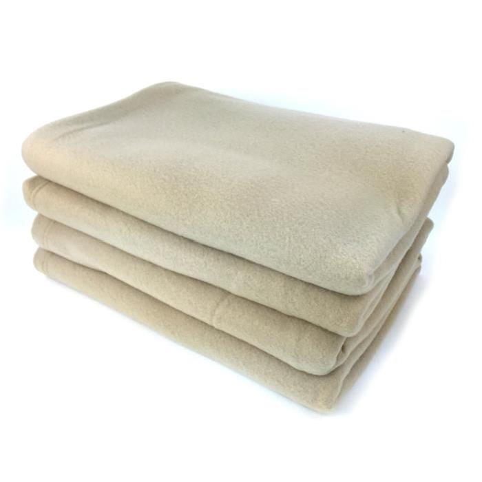 Couverture polaire Polfirst - 100% polyester 250g/m˛ - Sable - 210 x 230 cm