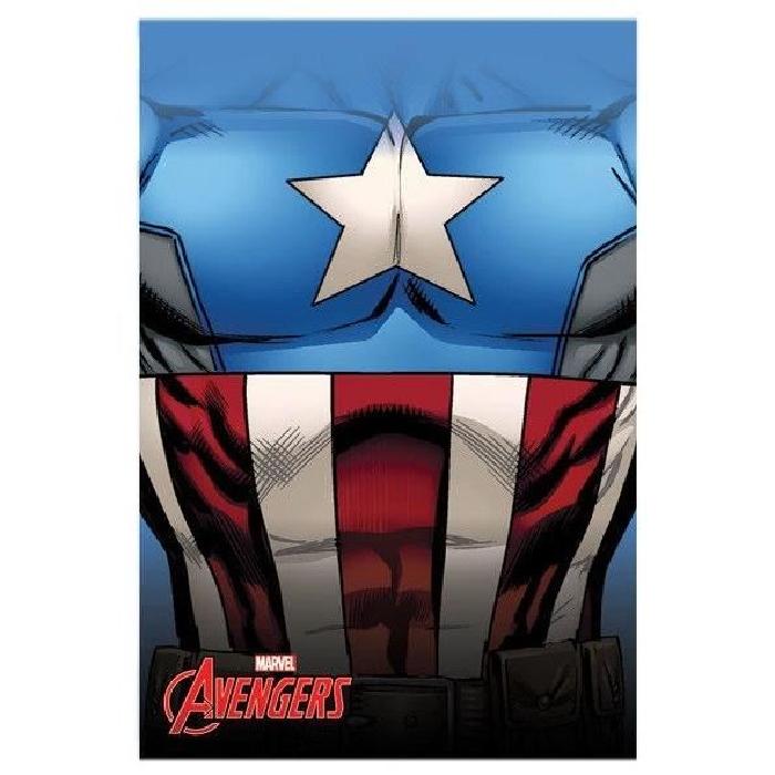 AVENGERS Plaid ultra doux Coral Fleece 93x140 cm bleu, blanc et rouge