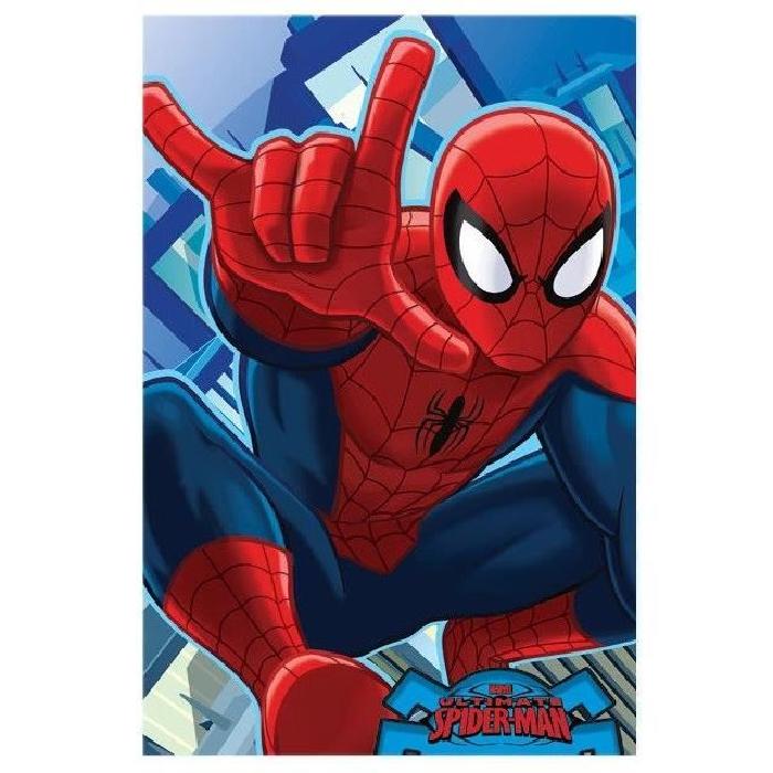 SPIDERMAN Plaid ultra doux Coral Fleece 93x140 cm rouge et bleu