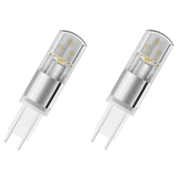 OSRAM Lot de 2 Ampoules capsule LED GY6.35 dépolie 2,4 W équivalent a 28 W blanc chaud