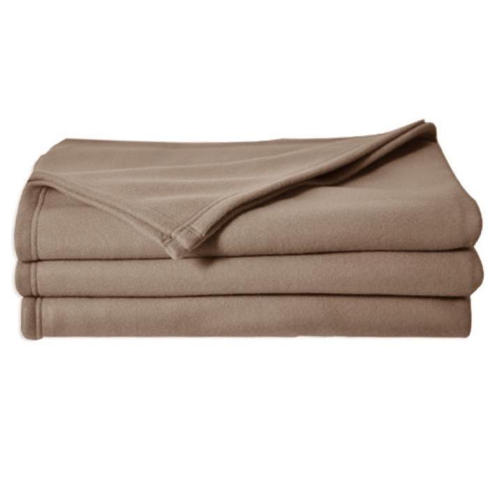 POLECO couverture polaire TAUPE 180