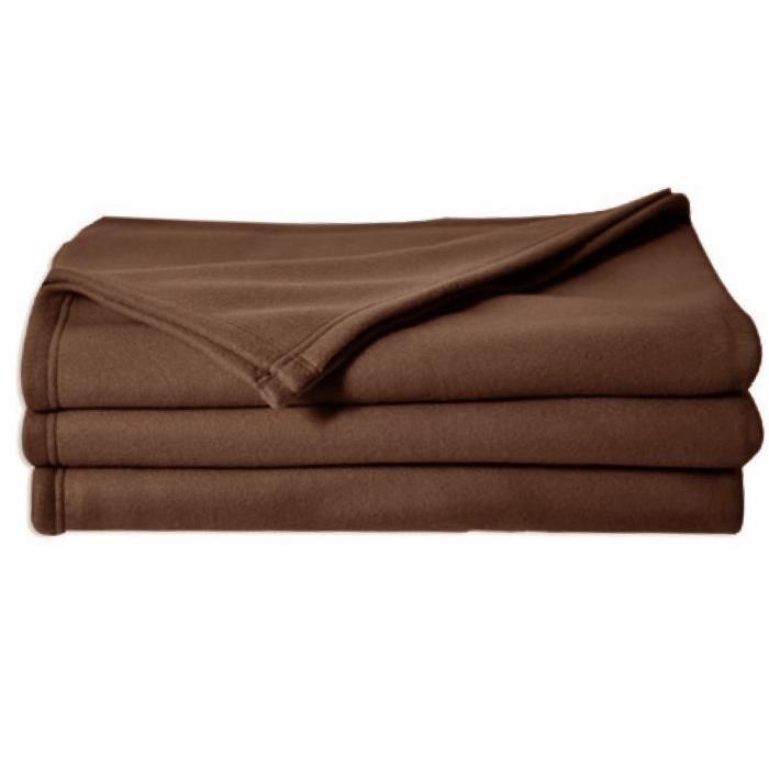 POLECO couverture polaire CHOCOLAT 180