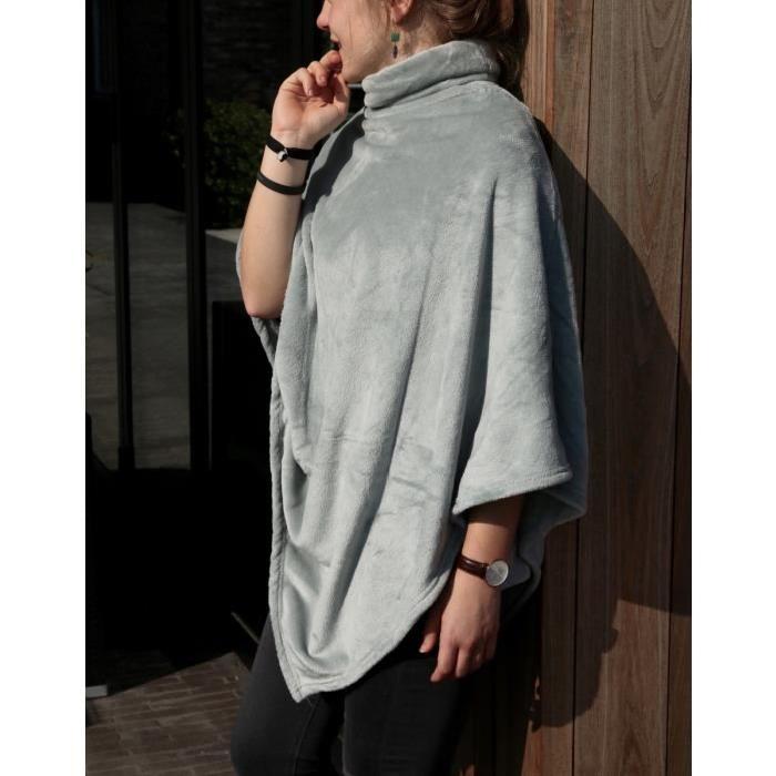 Poncho microfibre Grand Luxe Taille Unique 80x80 cm jade