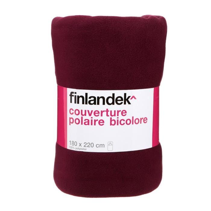 TOUT SIMPLEMENT Couverture polyester - Prune / fuschia