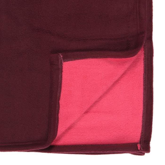 TOUT SIMPLEMENT Couverture polyester - Prune / fuschia