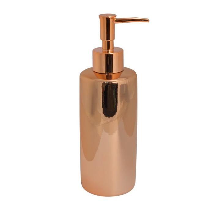 Flacon pompe - Céramique - Effet cuivre