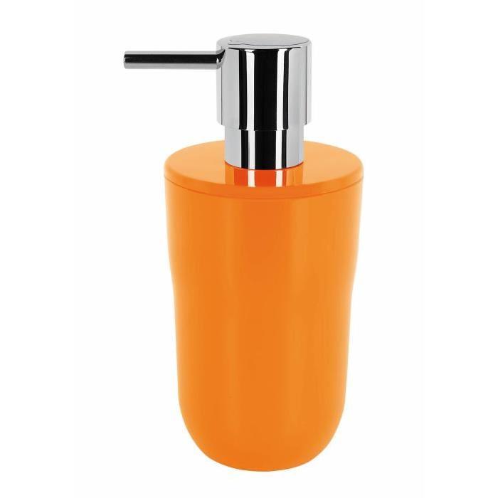 COCCO Distributeur de savon - 16,5 x 7,5 x 7,5 cm - Orange