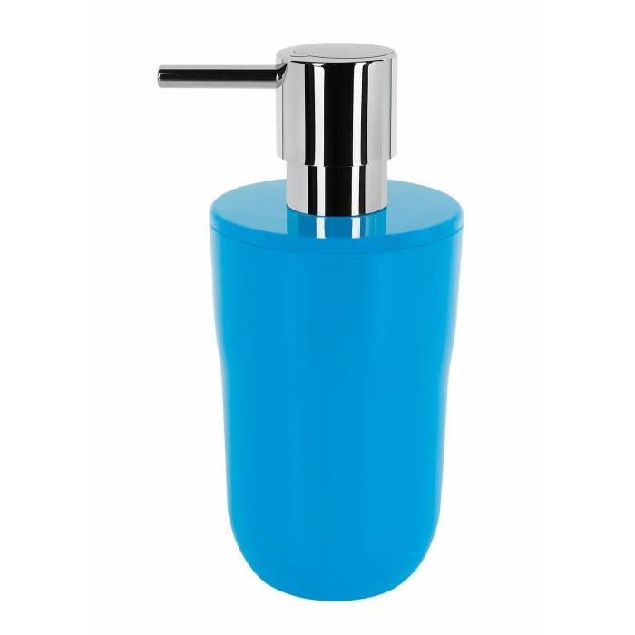 COCCO Distributeur de savon - 16,5 x 7,5 x 7,5 cm - Bleu