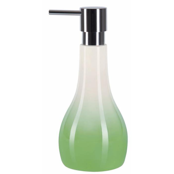 BALI Distributeur de savon - 20 x 9 x 9 cm - Vert