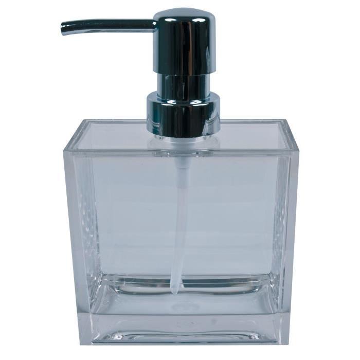 SPIRELLA Distributeur de savon Cristal - 16x10x5cm - Transparent