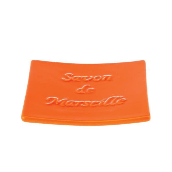 SAVON DE MARSEILLE Porte savon - 1,5x11,5x11,52cm - Orange