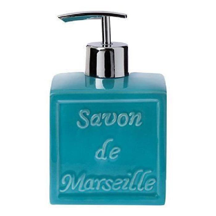 SAVON DE MARSEILLE Distributeur de savon - 15,5x9x9cm - Bleu