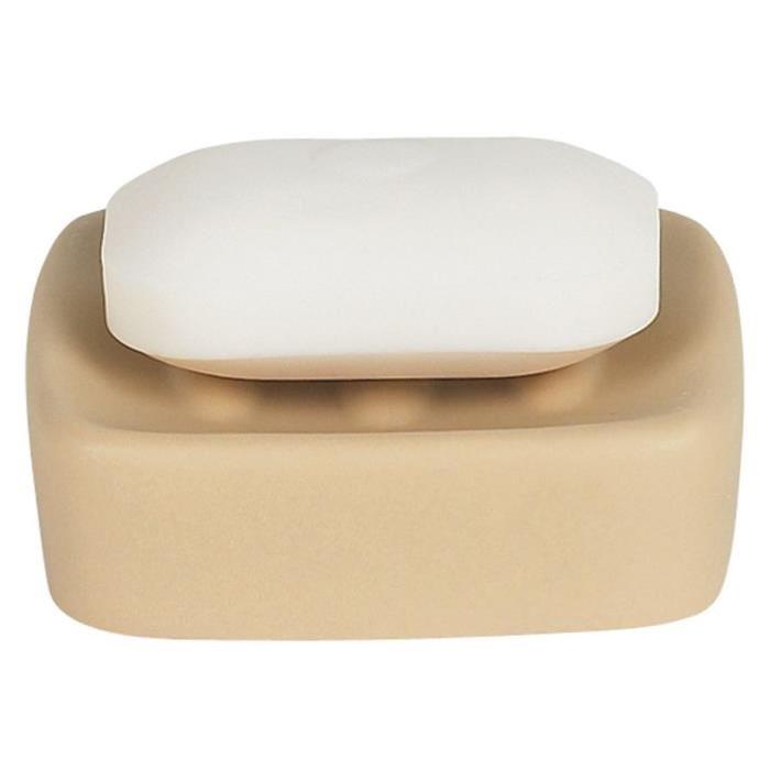 RETRO Porte savon - 3,5x10,5x10,5cm - Beige