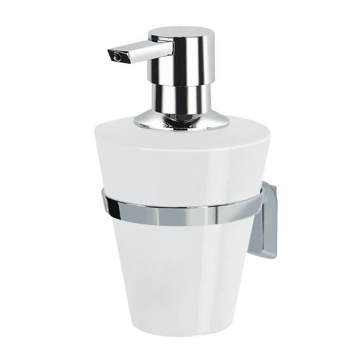 SPIRELLA Distributeur de savon Max - 8,5x10,5x14,5cm - Blanc