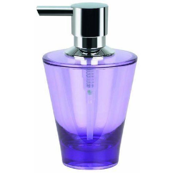 SPIRELLA Distributeur de savon Max Light - 14,5x9x8,5cm - Violet