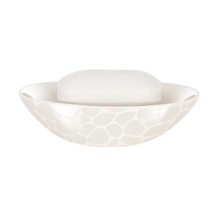 PEBBLE Porte savon - 4x14x9,5cm - Blanc