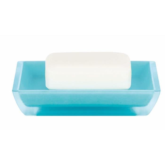 SPIRELLA Porte savon Freddo - 2,3x12,5x8,6cm - Bleu clair