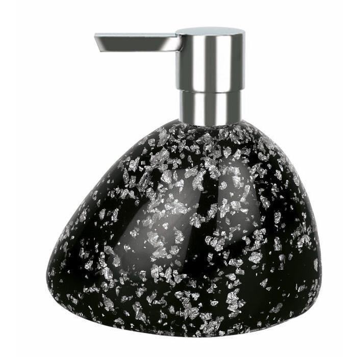 SPIRELLA Distributeur de savon Etna - 14,5x13,5x8cm - Noir