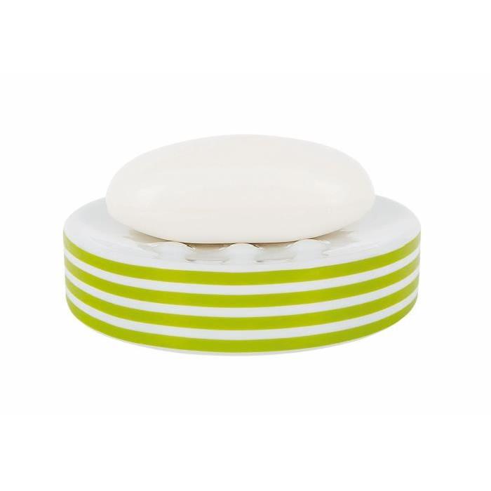 TUBE Porte savon Porcelaine - 2,6x11x11 cm - Kiwi