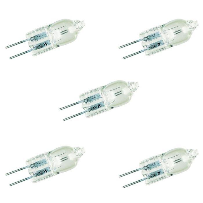 SYLVANIA Lot de 5 ampoules Ecohalo Capsule G4 20 W équivalent a 25 W