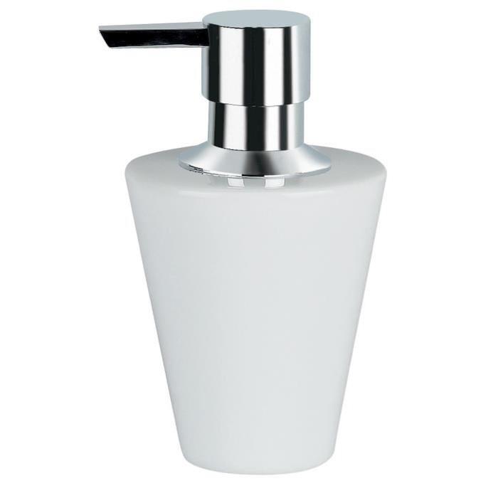 SPIRELLA Distributeur de savon Max Light - 14,5x9x8,5cm - Blanc