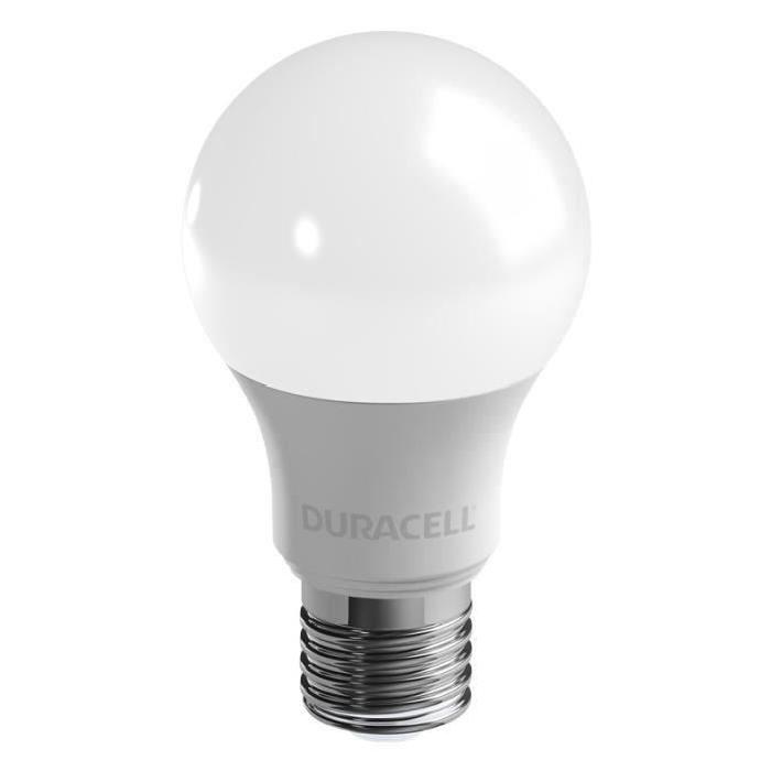 DURACELL Lot de 2 ampoules LED E27 5,6 W équivalent 40 W blanc chaud