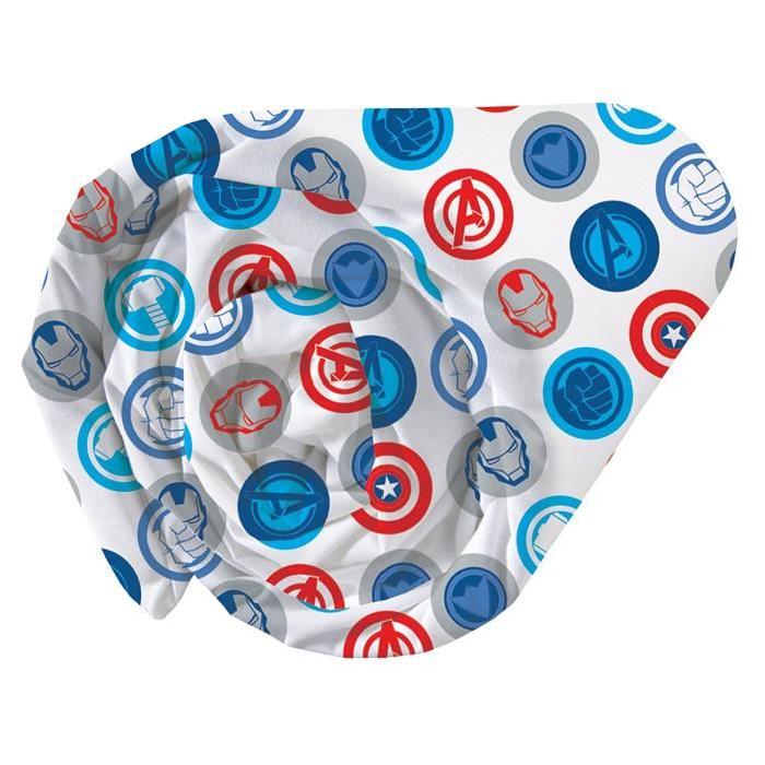 AVENGERS MISSION CITY Drap housse Coton 90 x 190 cm