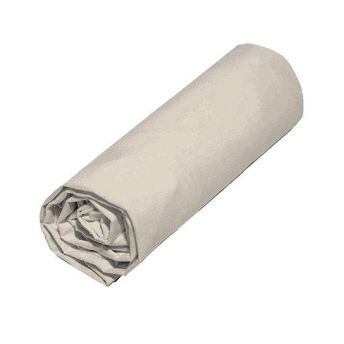 COTE DECO Drap Housse Microfibre 90x190cm - Beige