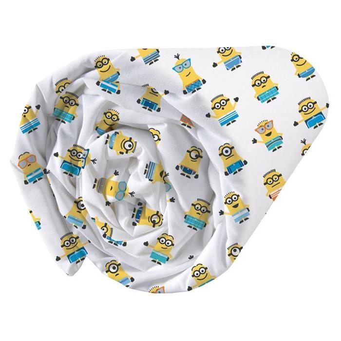 LES MINIONS PARADISE Drap housse enfant Coton 90 x 190 cm