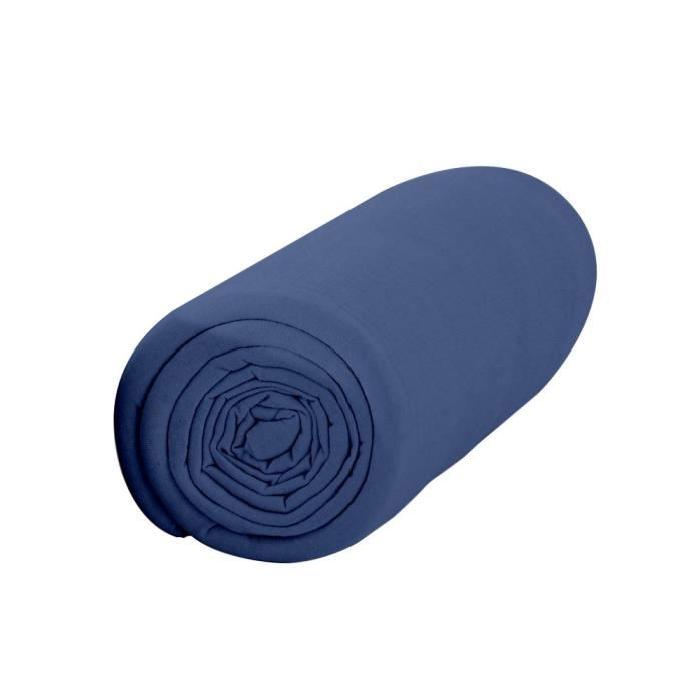 TODAY Drap housse jersey 90x190cm Indigo