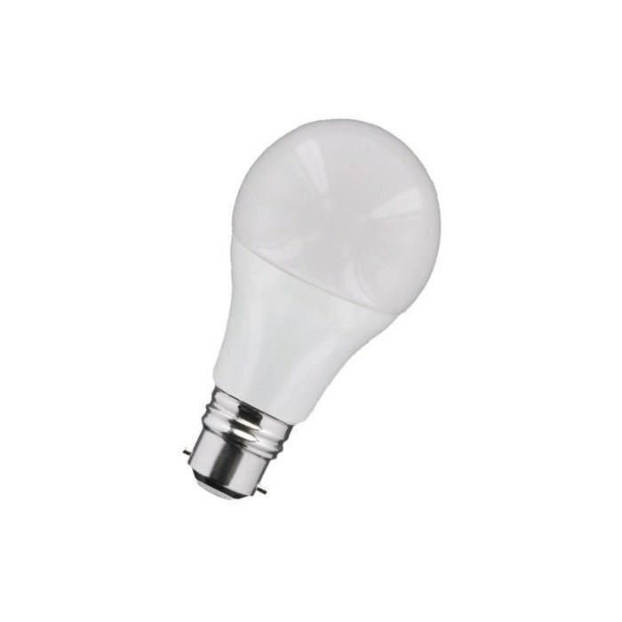 NITYAM Lot de 2 ampoules LED B22 standard globe 8 W équivalent a 60 W blanc chaud