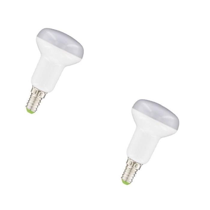 NITYAM Lot de 2 ampoules spot LED R50 E14 5 W équivalent a 35 W blanc chaud