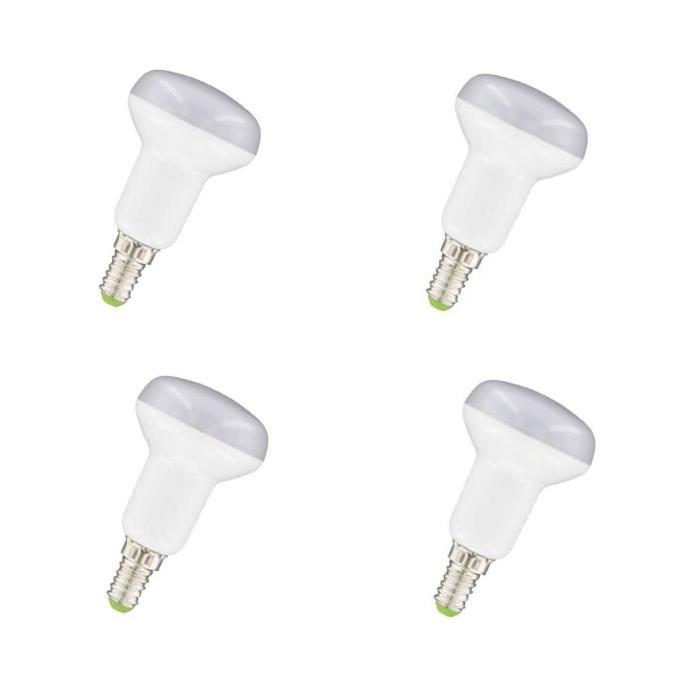 NITYAM Lot de 4 ampoules spot LED R50 E14 5 W équivalent a 35 W blanc chaud