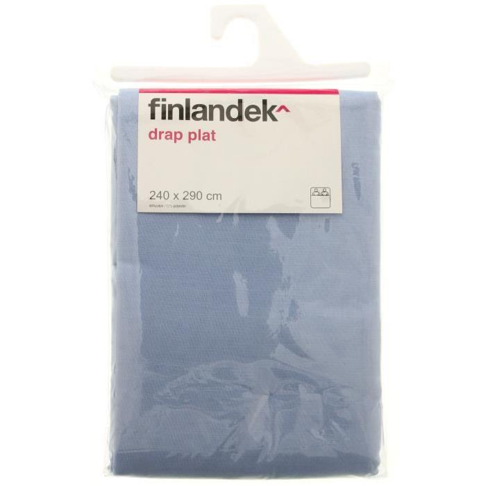 FINLANDEK Drap Plat - 240 x 290 cm - Bleu