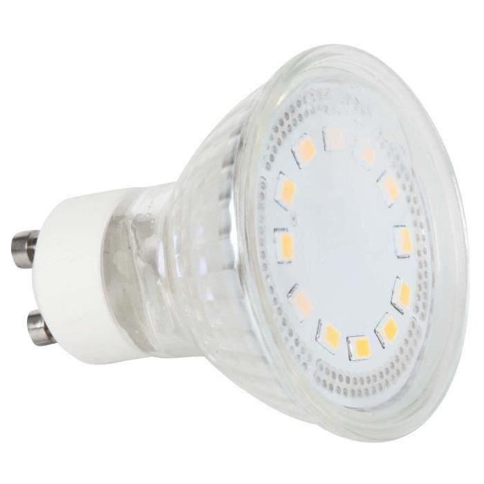 MACADAM LIGHTING Lot de 2 ampoules LED GU10 3 W équivalent a 25 W blanc neutre