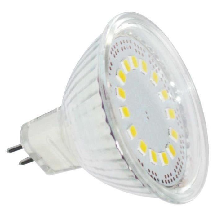 MACADAM LIGHTING Lot de 2 ampoules LED GU5,3 4 W équivalent a 20 W blanc neutre