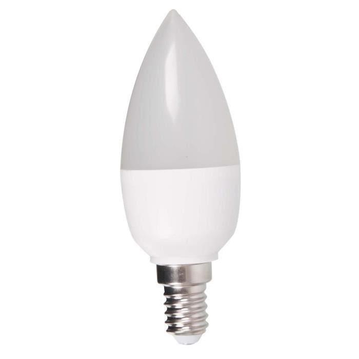 MACADAM LIGHTING Lot de 2 ampoules LED flamme E14 5,5 W équivalent a 40 W blanc chaud