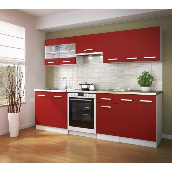 ULTRA Meuble bas de cuisine L 60 cm - Rouge mat