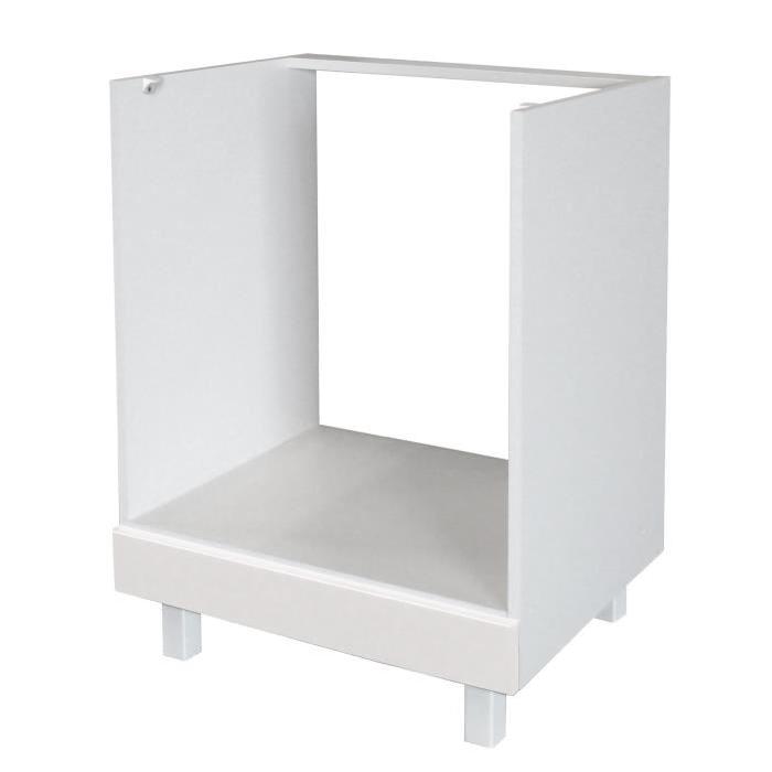 POP Caisson four bas 60 cm - Blanc Brillance