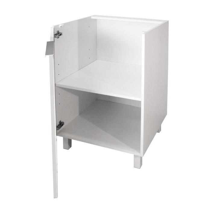 POP Meuble bas de cuisine L 60 cm - Blanc brillant