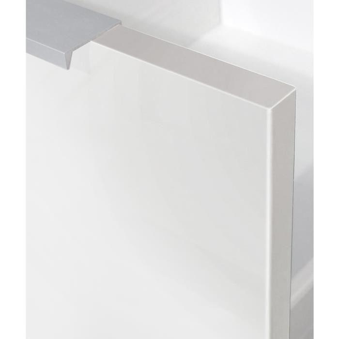 POP Caisson bas de cuisine L 80 cm - Blanc Mat