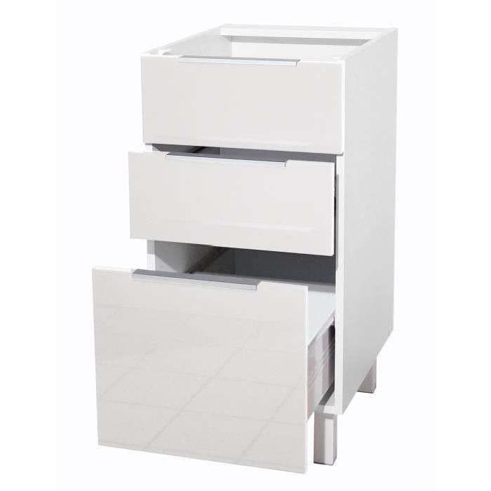 POP Meuble bas de cuisine L 40 cm - Blanc brillant